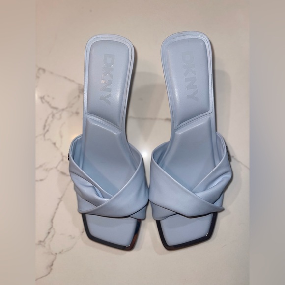 DKNY Women's Blue Heeled Mules - Picture 4 of 7